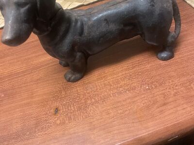 Antique Penny Bank Boot Scraper Door Stop