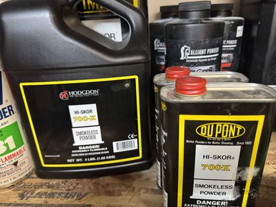 Hodgdon, IMR, Alliant Smokeless Powder - Various Types (700-X, 800-X, 3031, 4350, US 869)