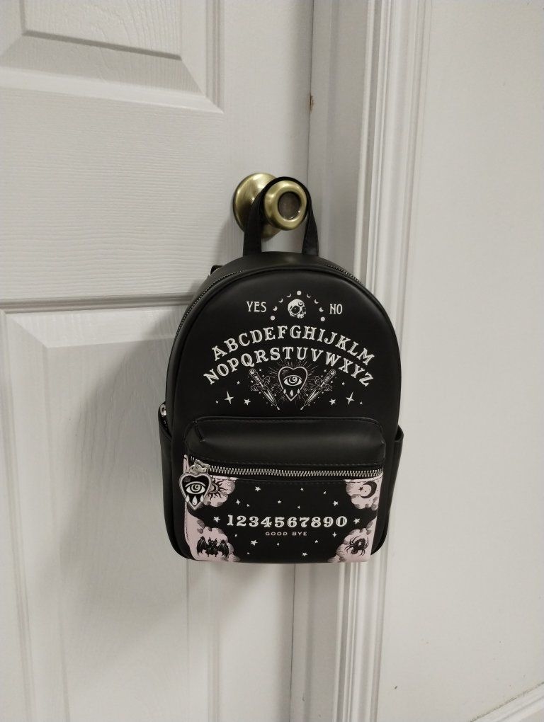 Hot Topic Ouija Board Mini Backpack Black Pink Goth Spirit Board