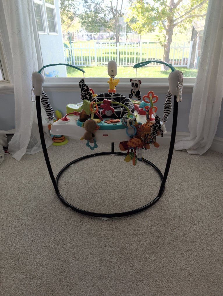 Fisher-Price Baby Activity Jumper and Bouncer with Toys