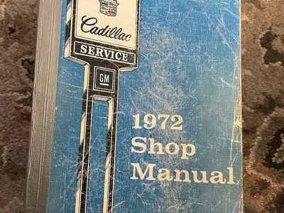 1972 Cadillac shop manual