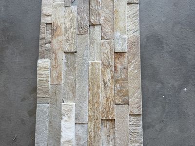 50 sq ft Beach Walk Ledger Stone Tile - Natural Stone Finish