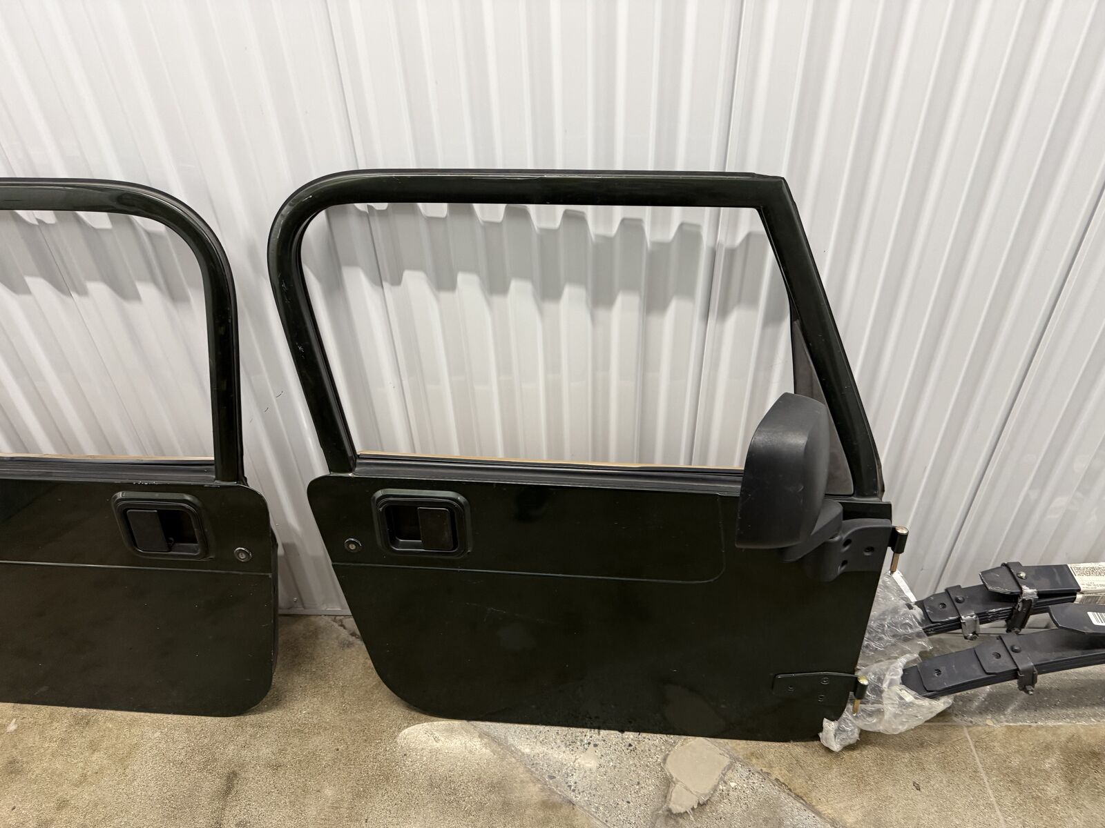 1997–2006 Jeep Wrangler TJ Full Steel Doors – Dark Green – Complete Pair