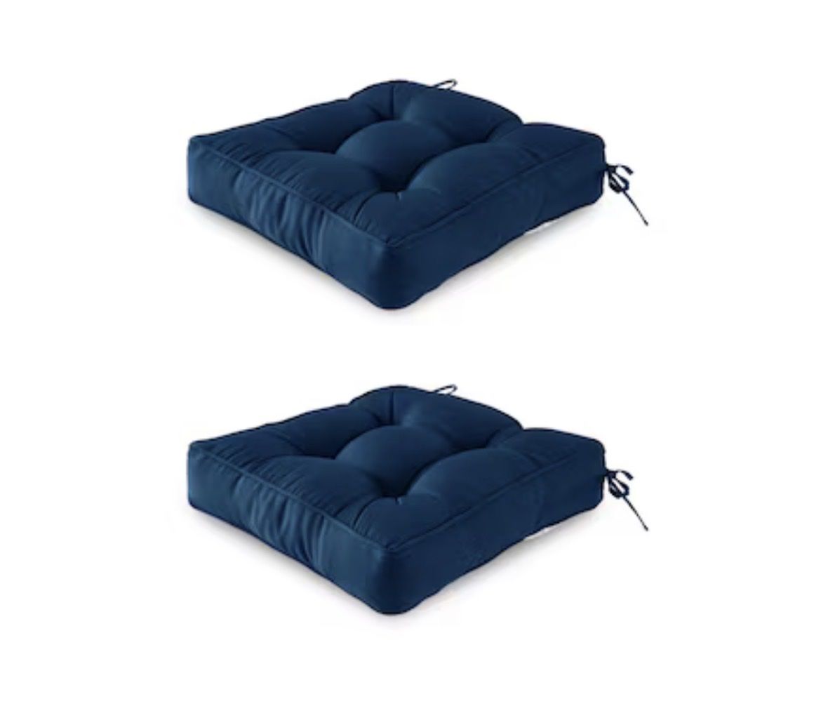New Artplan Outdoor Seat Cushions Classic Blue