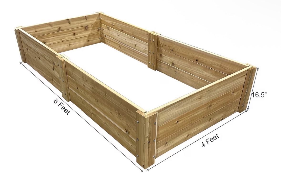 Cedar Wood Rasied Garden Bed