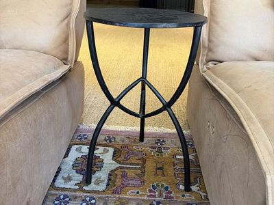 Arhaus Modern Black Metal Accent Tables