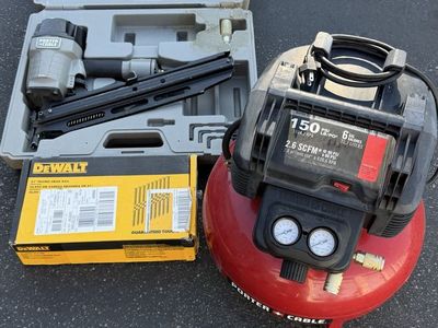 6gal compressor with nail gun & nails