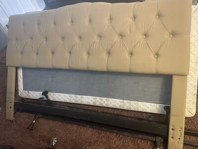 King Size Headboard And Frame With Base