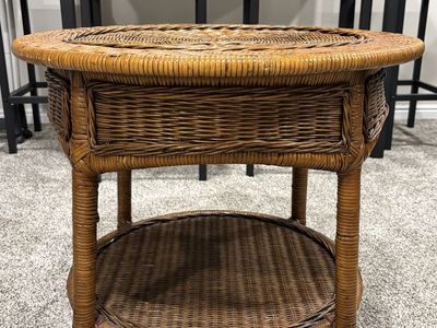 Wicker Night Stand/End Table