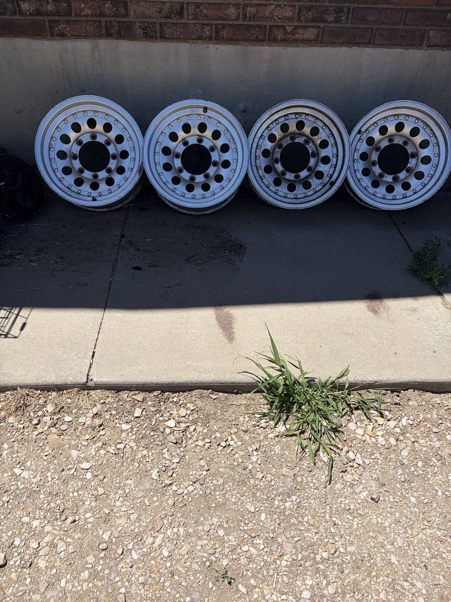 For sale set of classic wheels for 2500 Chevy or dodge
