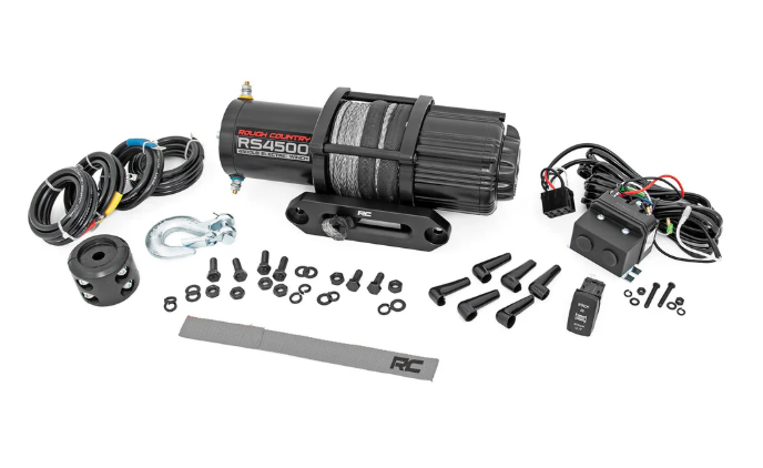 Rough Country 4500 LB Synthetic Rope Winch