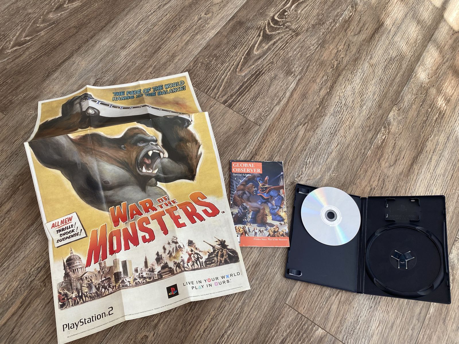 PS2  Rare Vintage War Of The Monsters Video Game