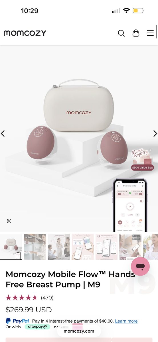 Momcozy portable breast pump