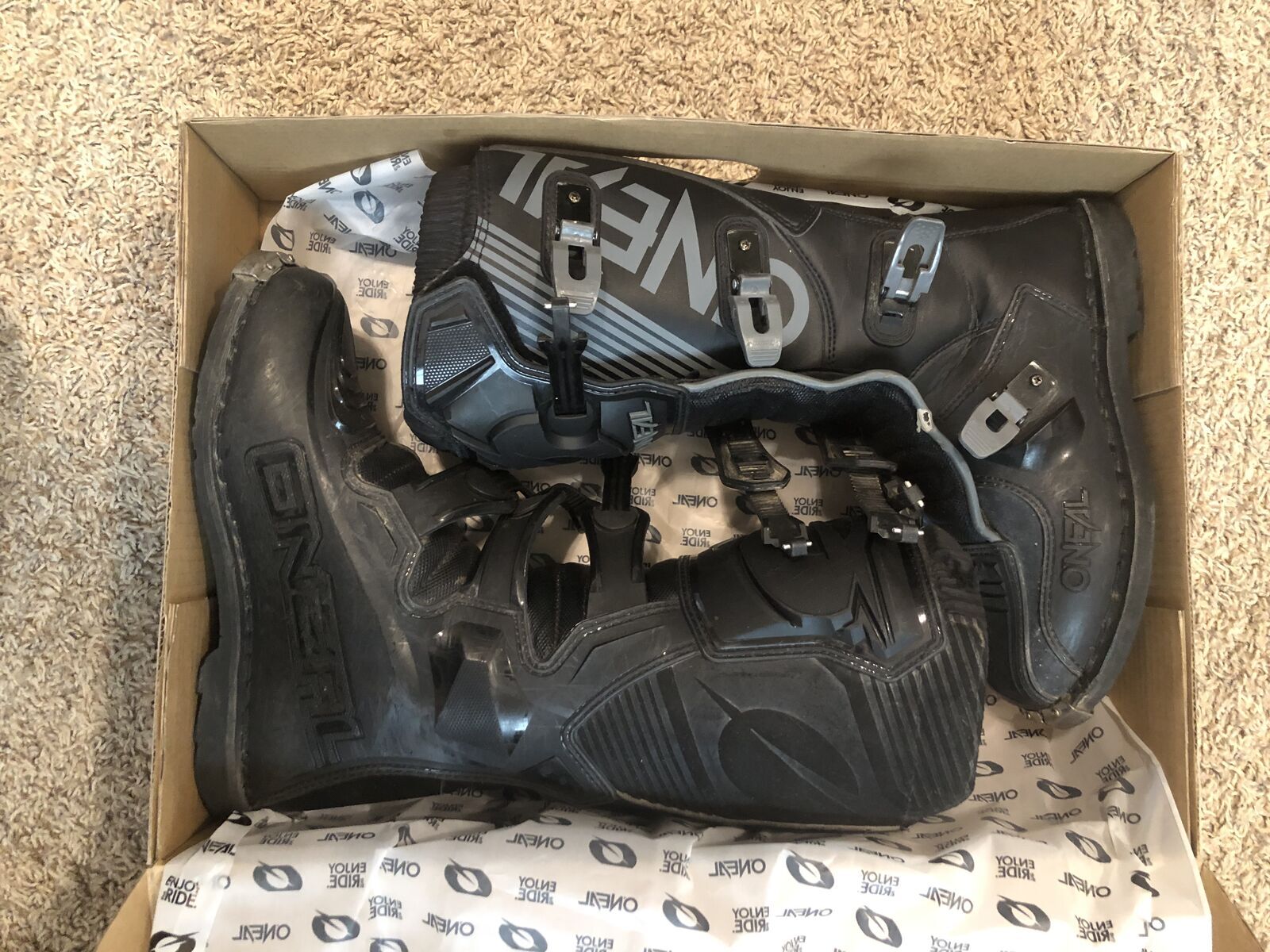 ONEAL Element Motorcycle Boots Men's Size 10 $85 OBO