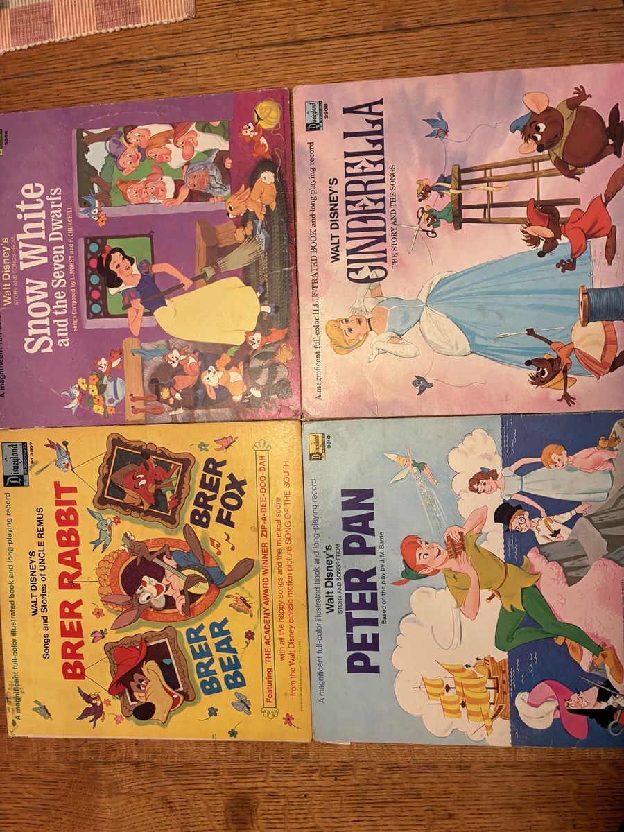 1969-1970 Disney kids LP Record Albums