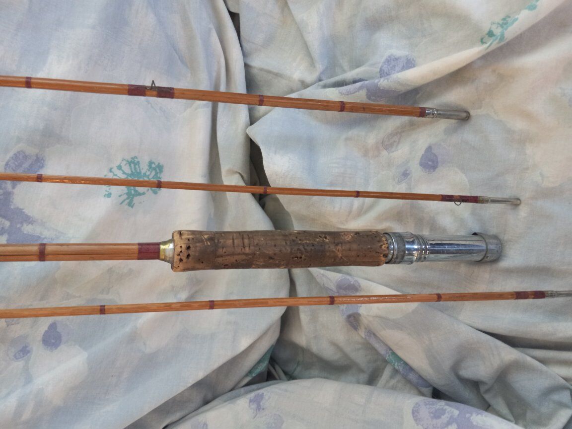 vintage bamboo fly pole