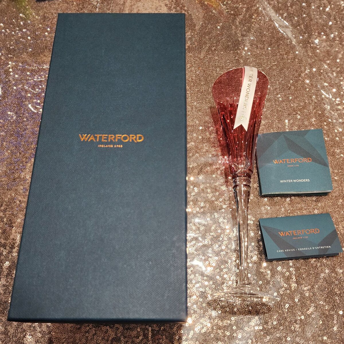 Waterford Winter Wonder Rose Flute