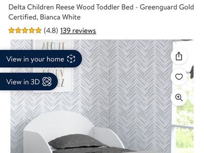 Toddler bed frame (fits crib mattress)