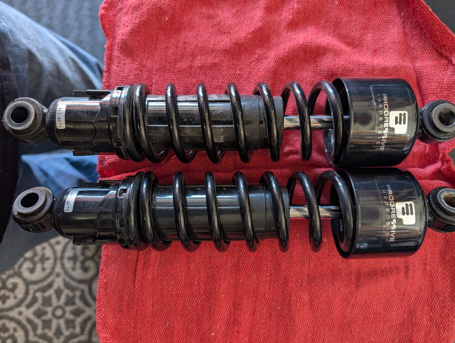 Progressive 412 Adjustable Rear Shocks for Harley Davidson Touring