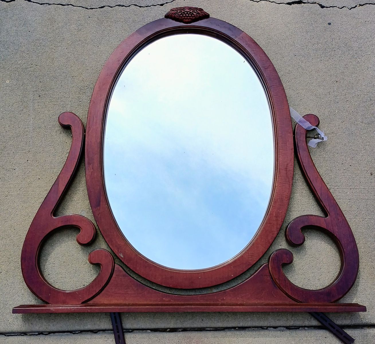 Vintage Oval Dresser Mirror