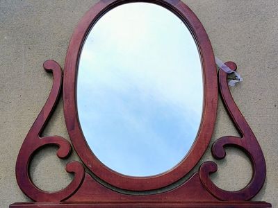Vintage Oval Dresser Mirror