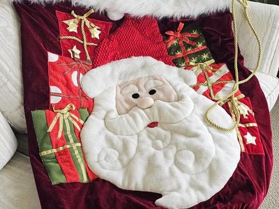 Santa Christmas Sack Large Plush Holiday Gift Bag with Presents
4ftx3ft