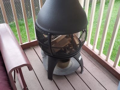 'PATIO WOOD FIREPLACE'