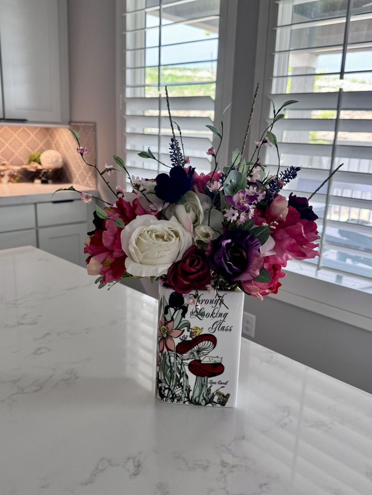 Handmade Alice In Wonderland Flower Arrangement