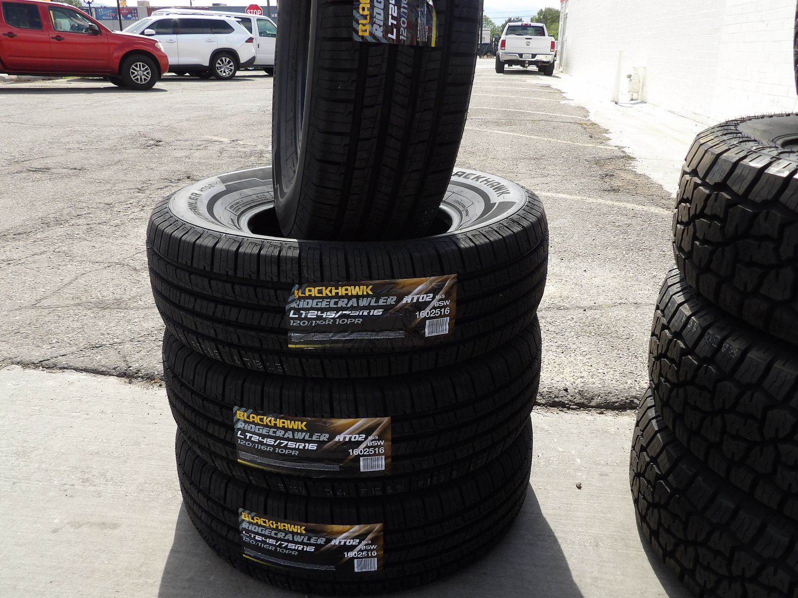 245/75R16 BLACKHAWK RIDGECRAWLER SET OF NEW TIRES