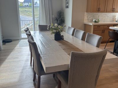 Dining table and chairs