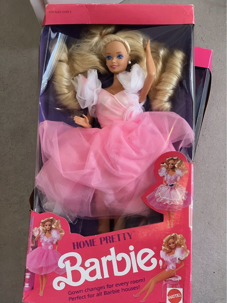 Vintage Mattel Home Pretty Barbie Doll - Pink Gown - New in Box - For Ages Over 3