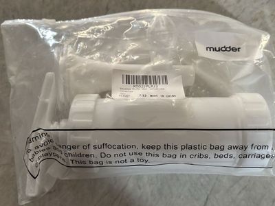 Mudder Manual Plastic Sausage Stuffer Maker with 3 Stuffing Tubes