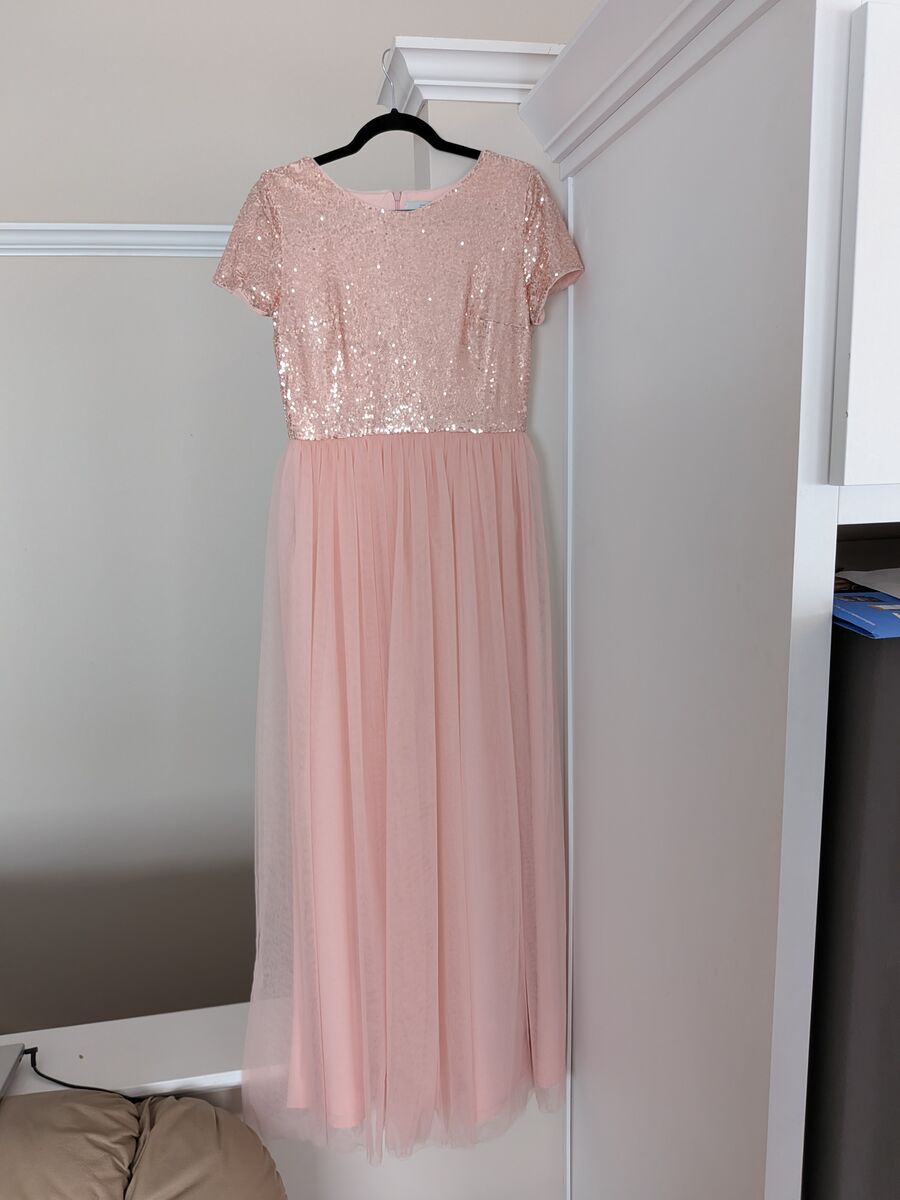 Size 10 Light Pink Prom Dress – Worn Once