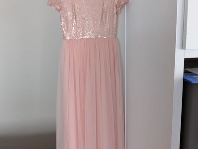 Size 10 Light Pink Prom Dress – Worn Once