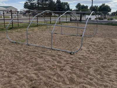 Horse shade frame.