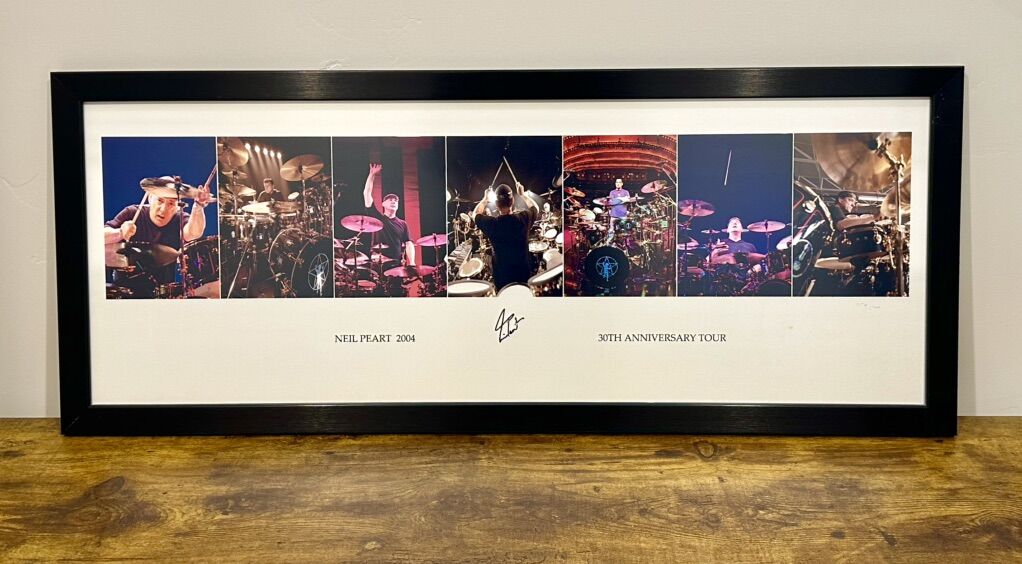 Neil Peart SIGNED RUSH 30th Anniversary Drum Print