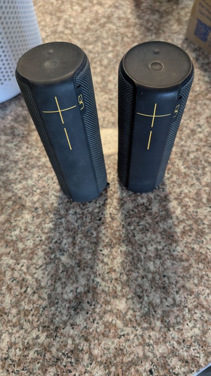 UE Boom 2 Bluetooth Speakers (Set of 2) - Link Them for Dual Sound