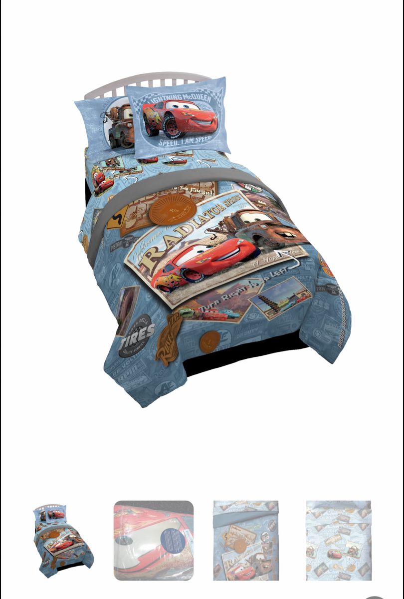 Cars twin bed in a bag