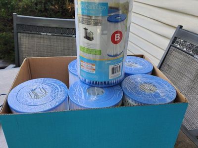 New Intex Type B Pool Filter Cartridges - 6-Pack for Filter Pumps