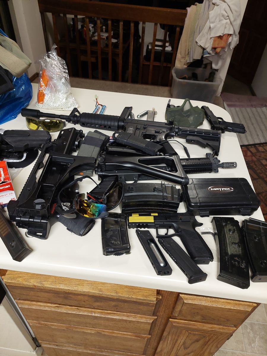 EXTERNAL: Airsoft Equipment- Huge lot - Come buy what you need or all of it