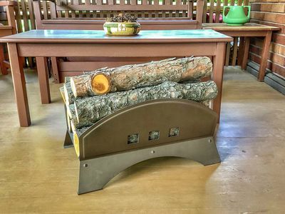 Bungalow Craftsman Fireplace Log Holder