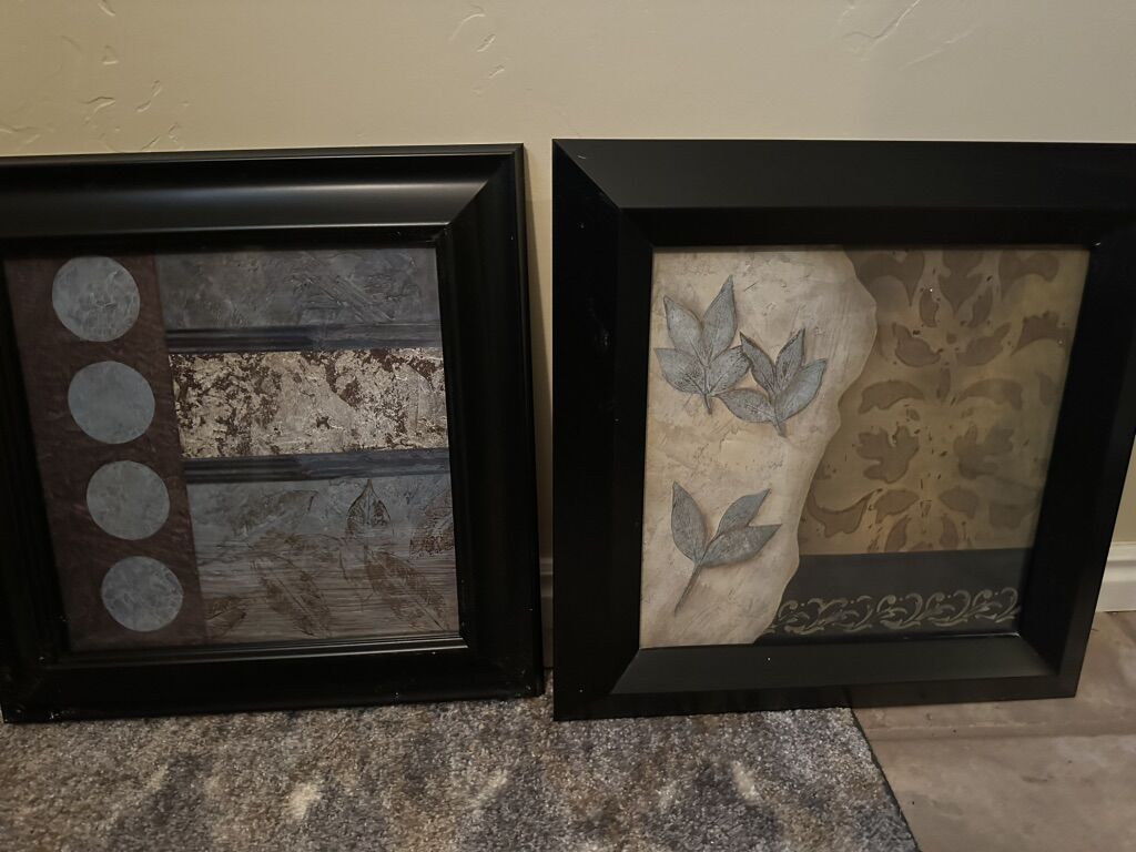 Cute Earth Toned Pictures Set Of 2