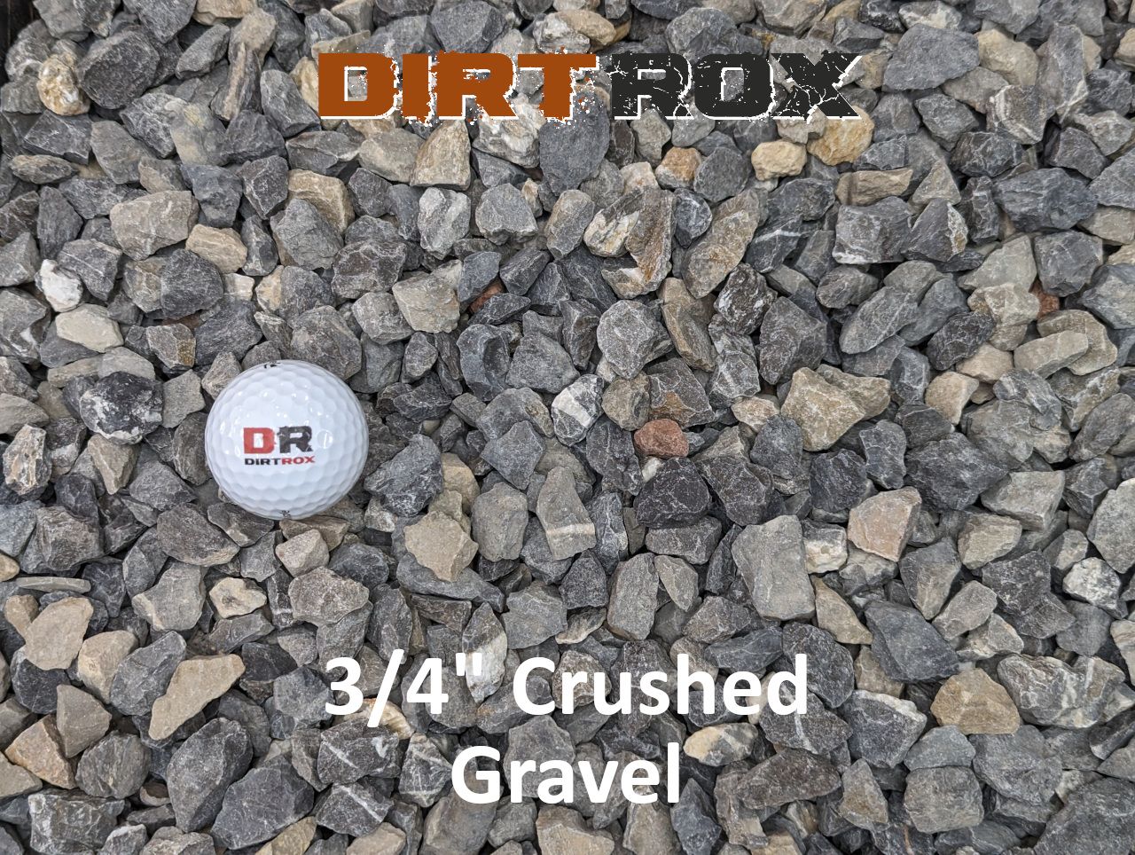 3/4" Crushed Gravel - Home Delivery by DirtRox.com