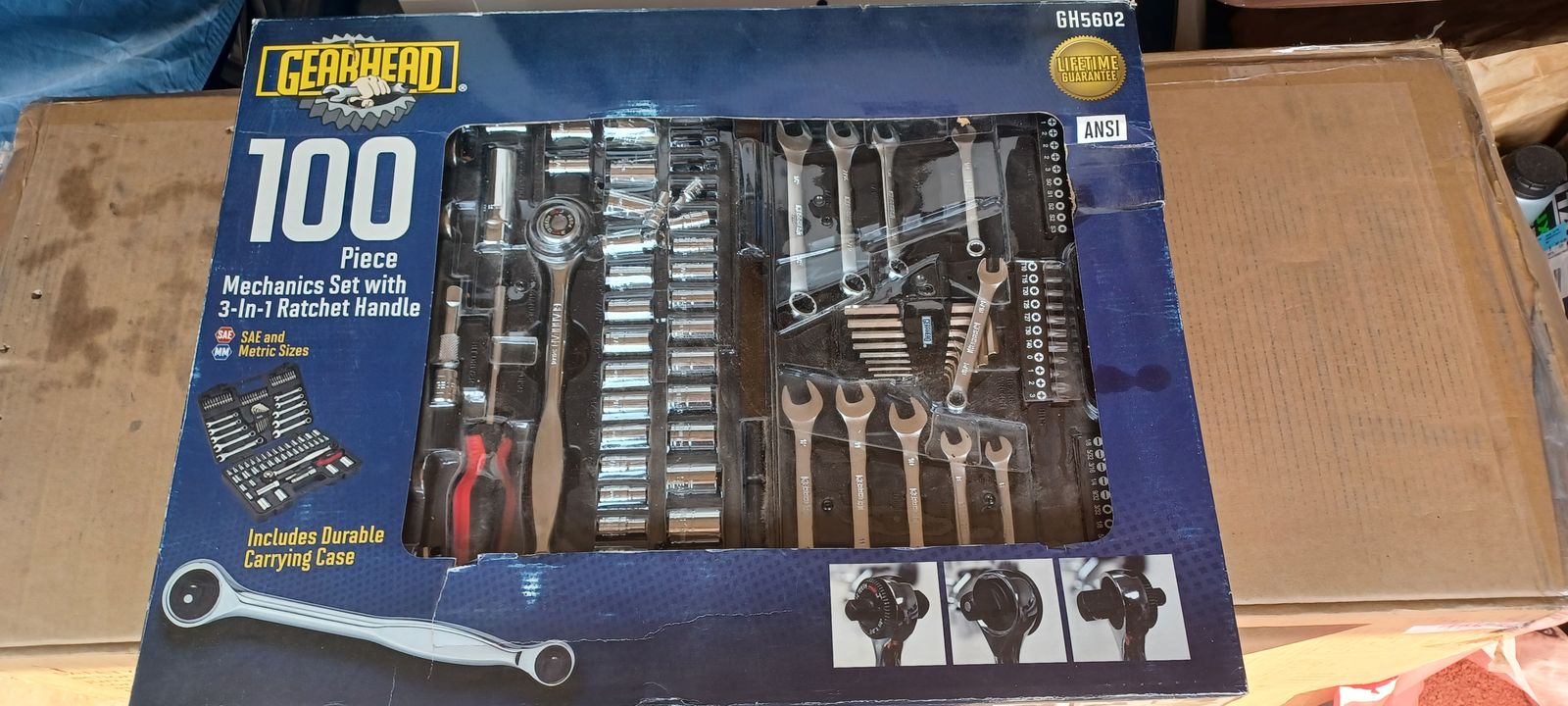 GEARHEAD 100 pc Mechanics Set