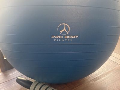 Yoga - physio Ball & Handheld Roller Massager