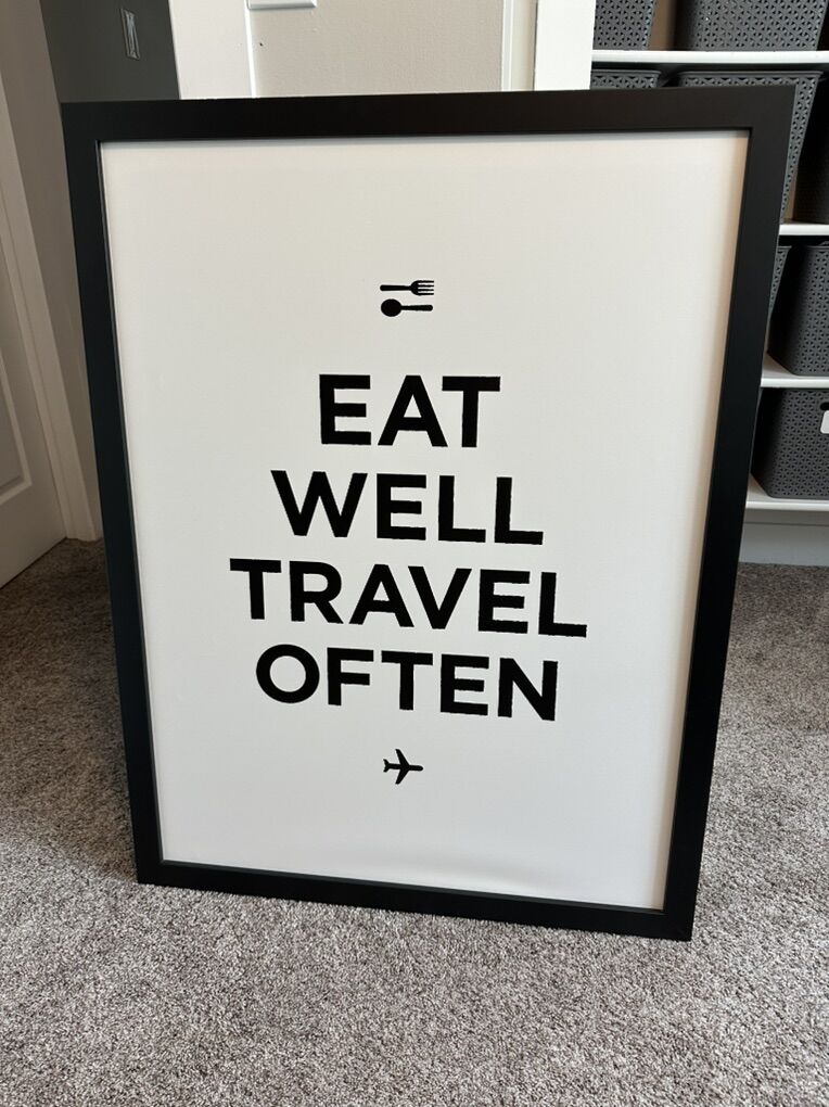 Eat Well Travel Often Canvas Artwork