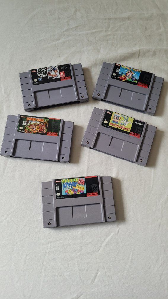 bunch of SNES games