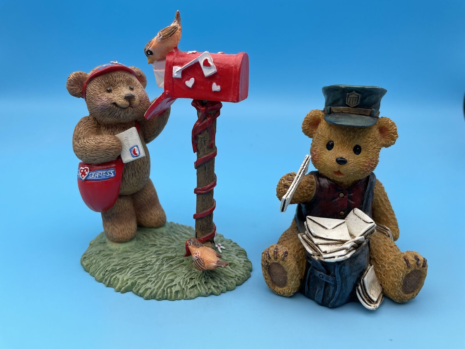 2 Valentine Bear Figurines