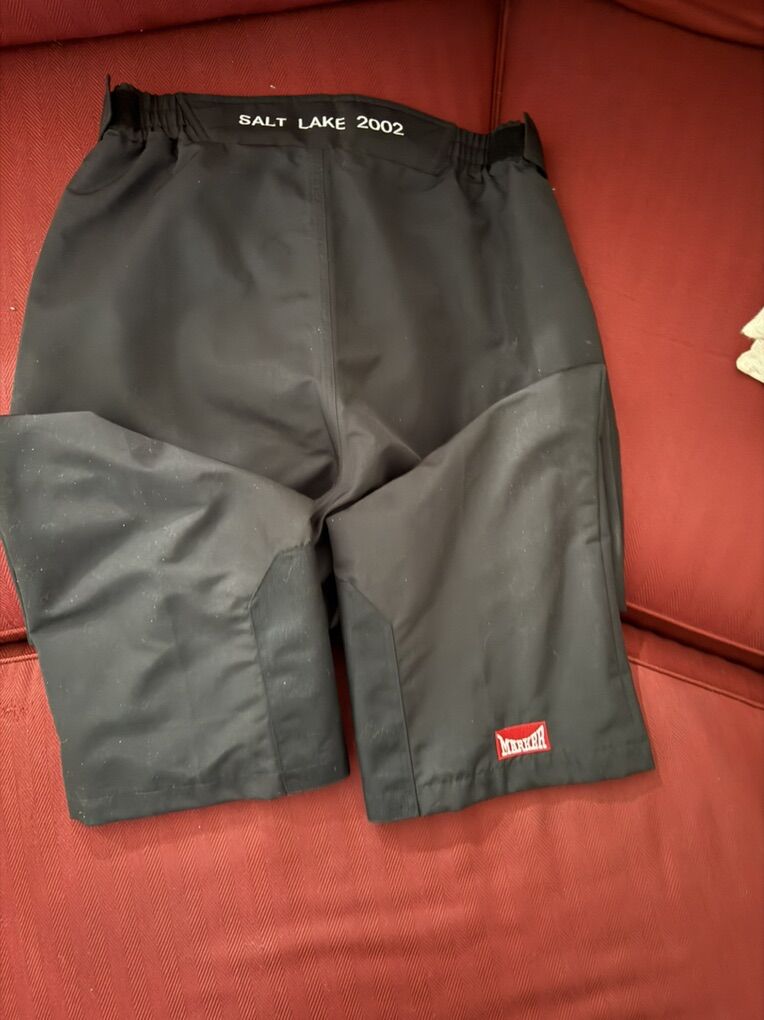 Marker 2002 Slc Olympics, Black Ski Snow Pants