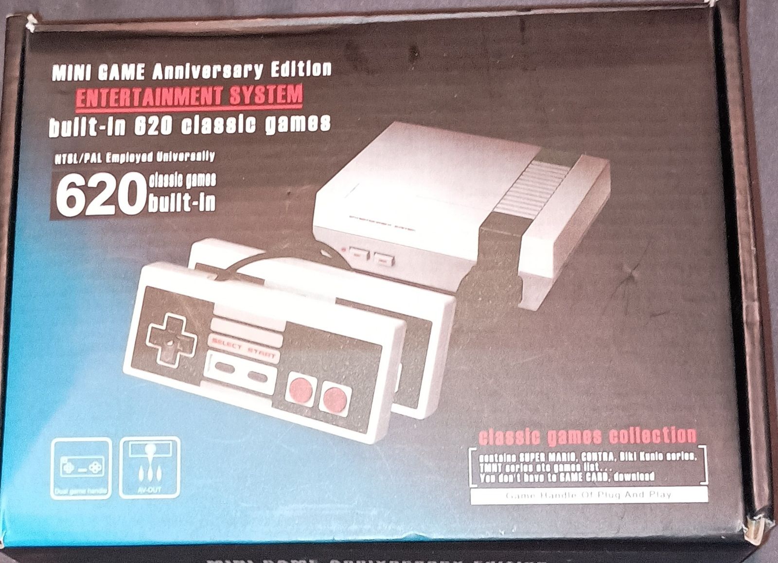 Mini Gaming Console Anniversary Edition 620 Built-In Classic Games